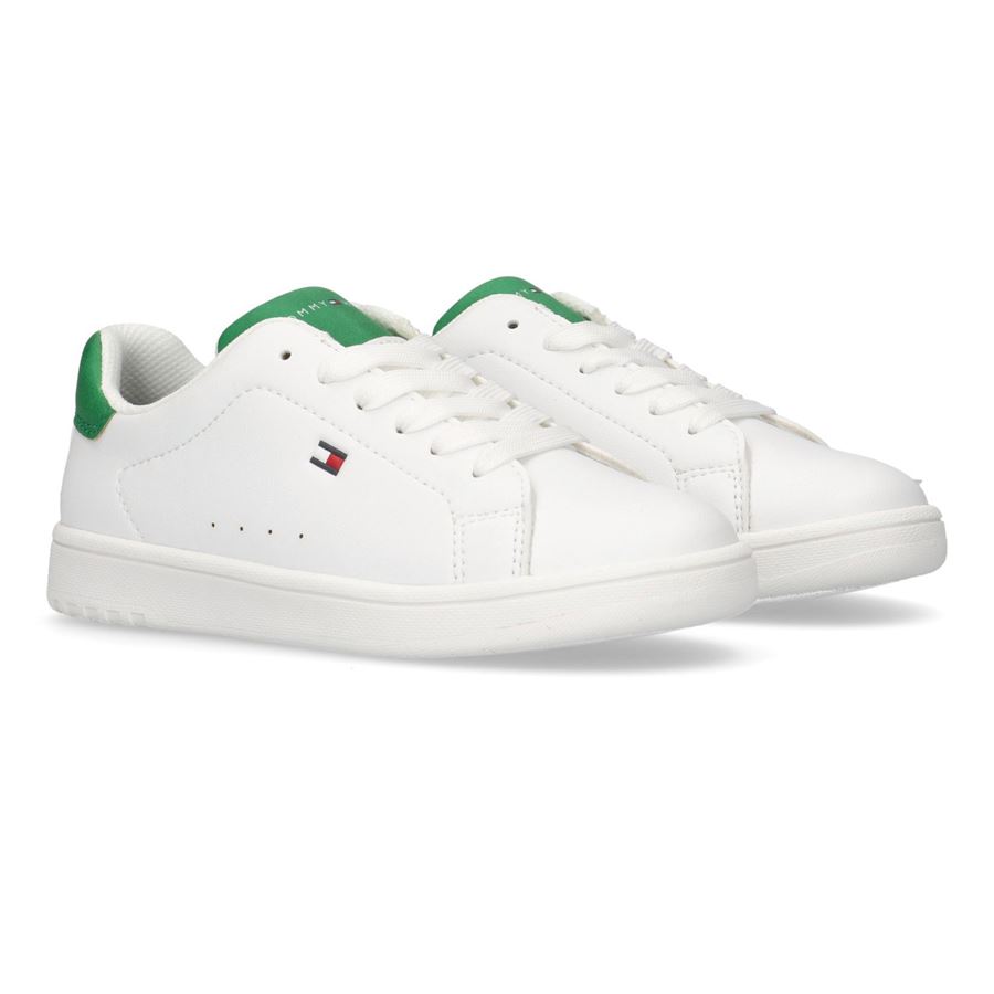 Sneakers stringate con bandiera laterale da bambino Tommy Hilfiger | T3X9338481355X165X